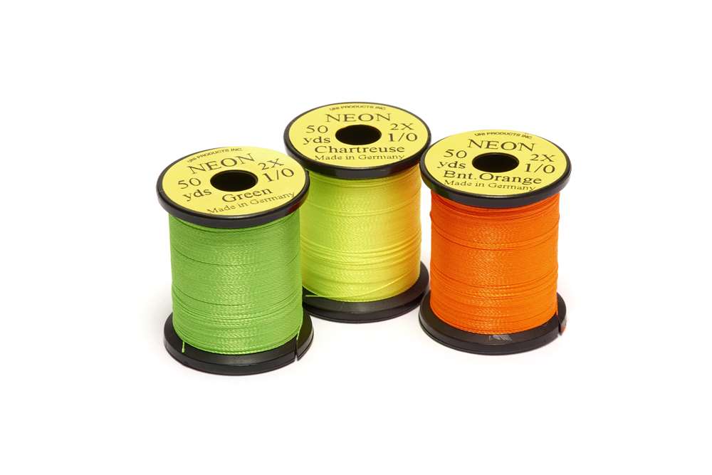 Uni Neon Tying Thread 1/0 50 Yards (Pack 20 Spools) Chartreuse Fly Tying Threads (Product Length 50 Yds / 45.7m 20 Pack)